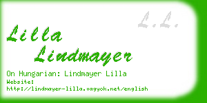 lilla lindmayer business card